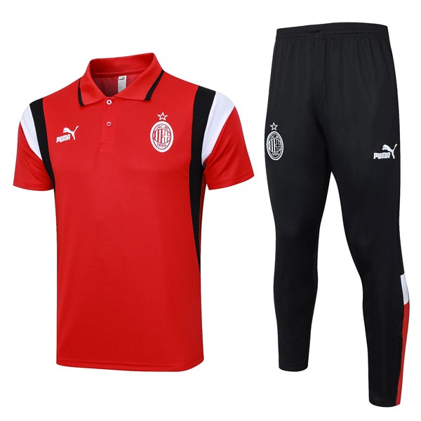 Polo AC Milan Conjunto Completo 2024 Rote